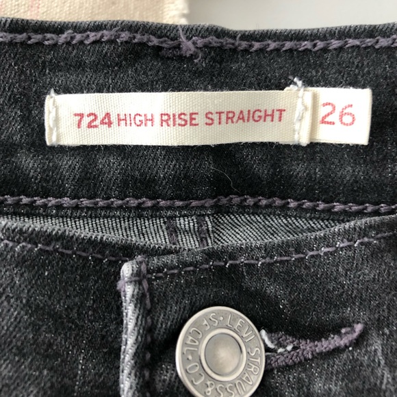 LEVIS High Rise Straight Jeans (724) - Picture 5 of 6